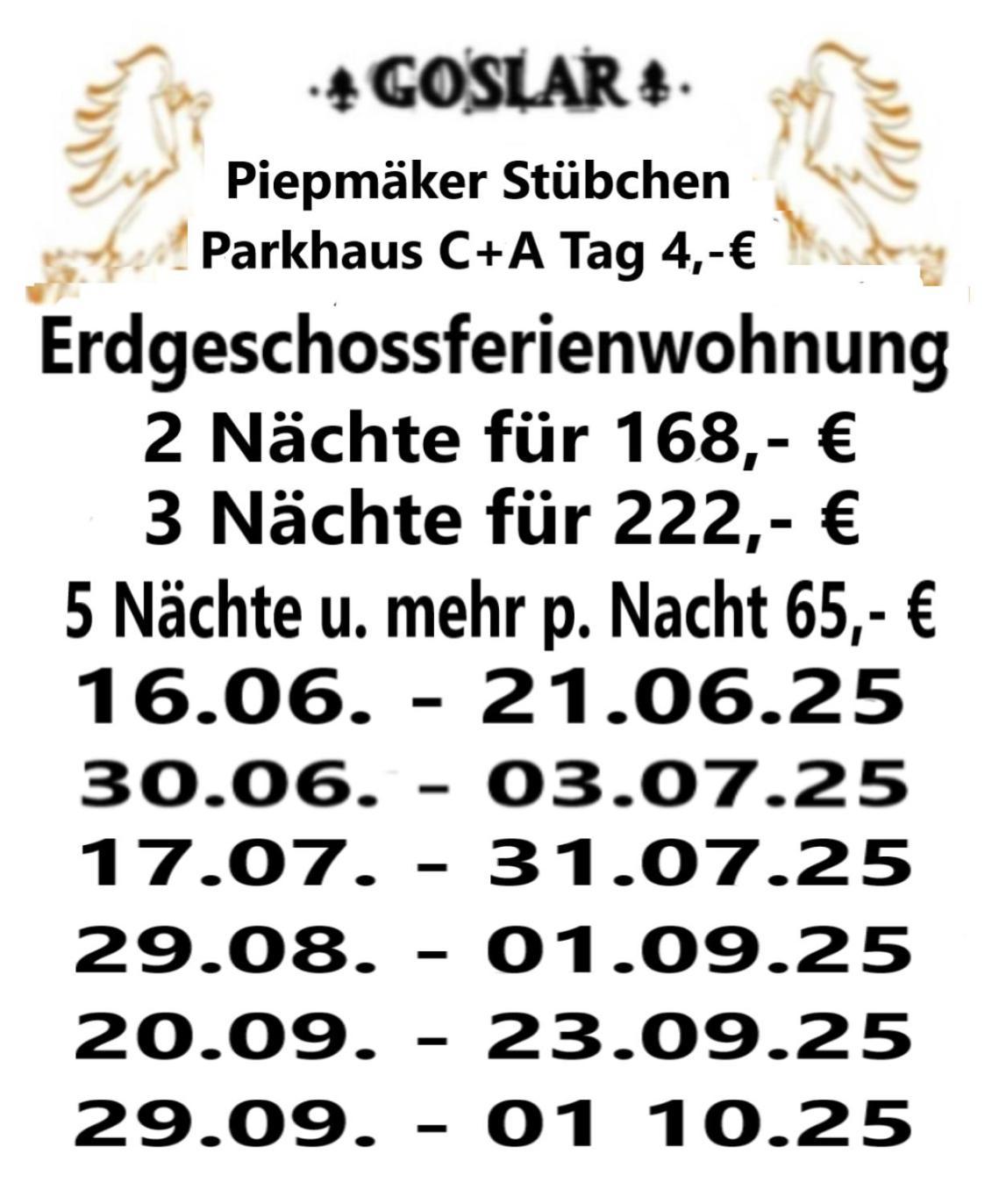 Piepmaeker Stuebchen Appartement Goslar Buitenkant foto